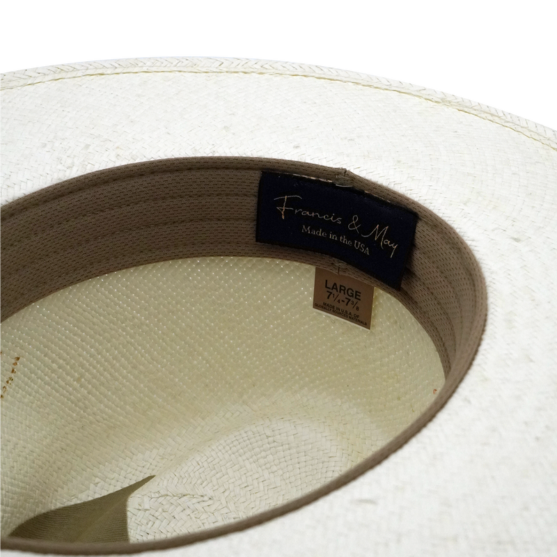 ESTEBAND LINER BLEACH COLOR PANAMA HAT